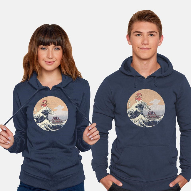 On the Cliff by the Sea-unisex pullover sweatshirt-leo_queval