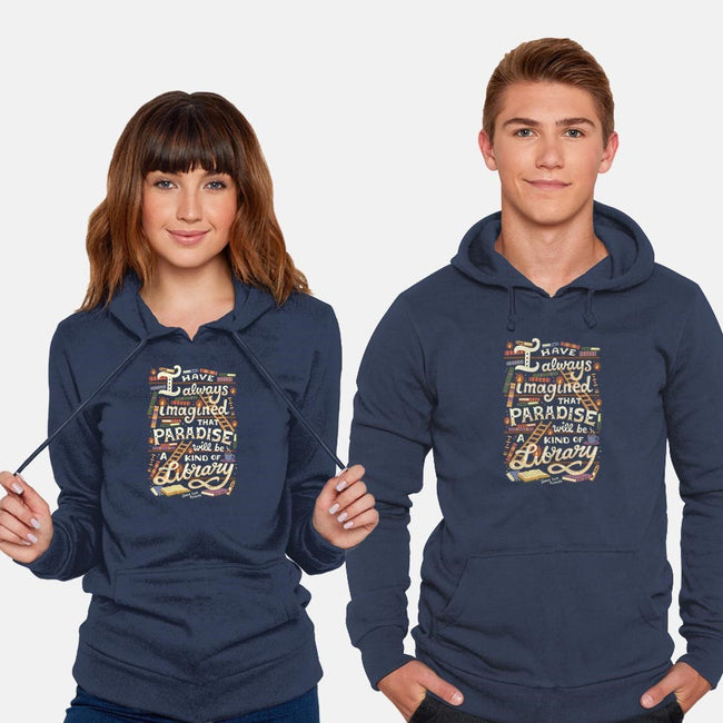 Library is Paradise-unisex pullover sweatshirt-risarodil
