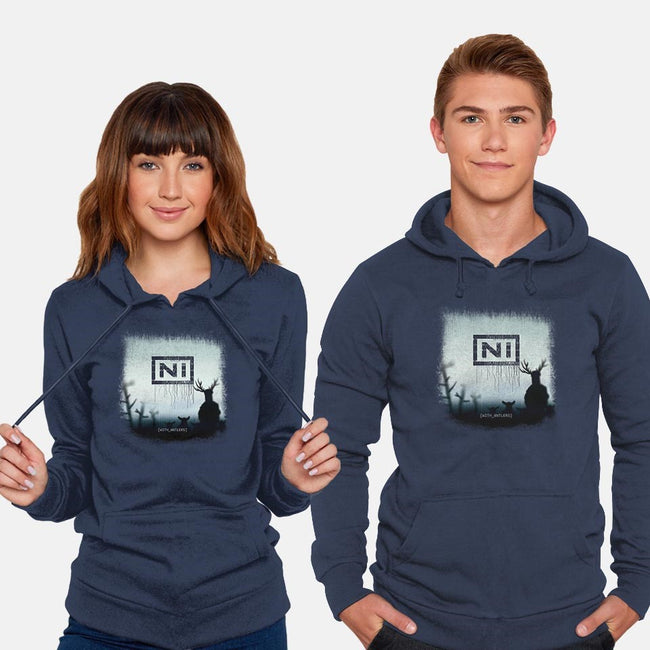 With Antlers-unisex pullover sweatshirt-ntesign