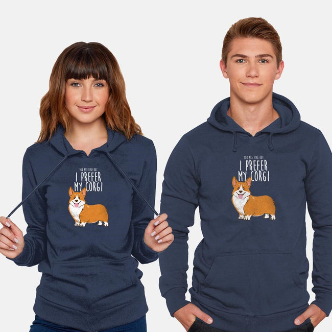 I Prefer My Corgi-unisex pullover sweatshirt-ursulalopez