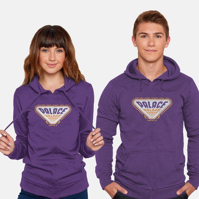 Palace Arcade-unisex pullover sweatshirt-Beware_1984