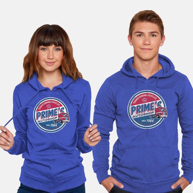 Prime's Autoshop-unisex pullover sweatshirt-Nemons