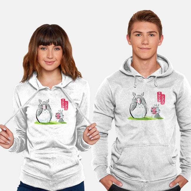 Ghibli Ink-unisex pullover sweatshirt-BlancaVidal