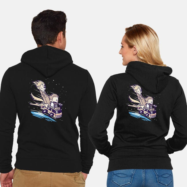 They've Gone to Plaid-unisex zip-up sweatshirt-KindaCreative