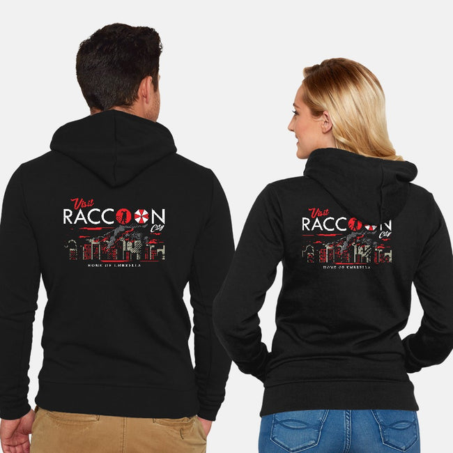 Visit Raccoon City-unisex zip-up sweatshirt-arace