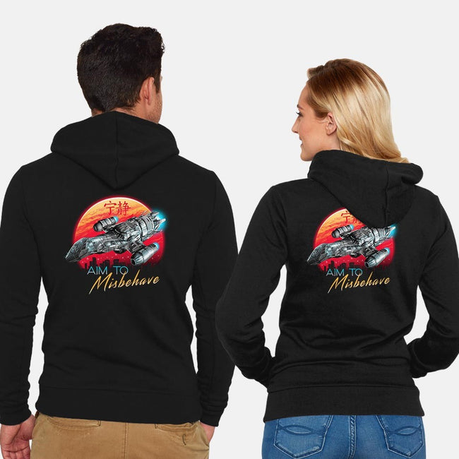 Watch How I Soar-unisex zip-up sweatshirt-vp021