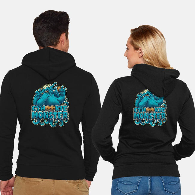 Cthookie Monster-unisex zip-up sweatshirt-BeastPop