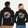 Retro Wave Kaiju-unisex zip-up sweatshirt-vp021