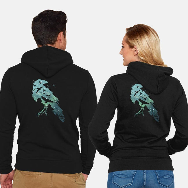 Murder of Crows-unisex zip-up sweatshirt-dandingeroz