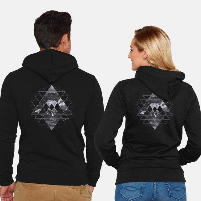 Geometric Nature-unisex zip-up sweatshirt-expo
