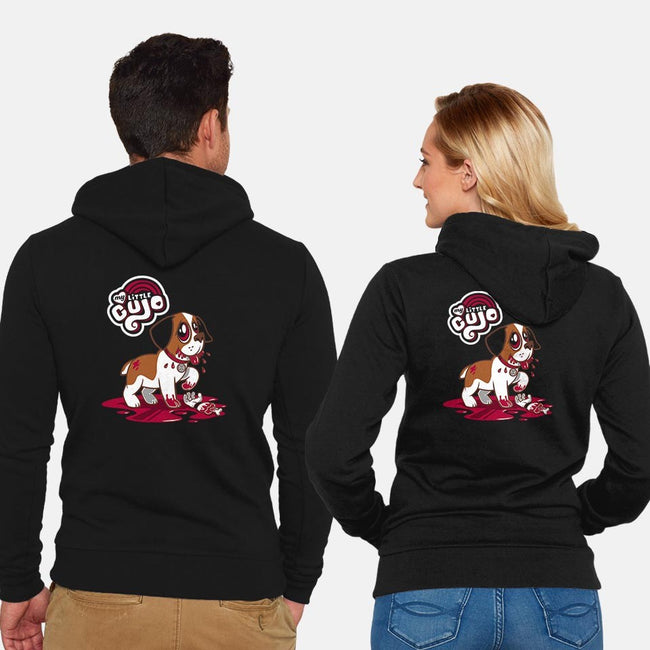 My Little Cujo-unisex zip-up sweatshirt-Nemons