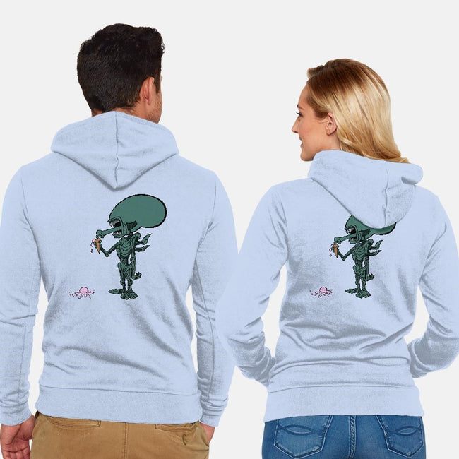 No One Can Hear Ice-Cream-unisex zip-up sweatshirt-pscof42