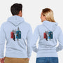 Cabins Collide-unisex zip-up sweatshirt-Adams Pinto