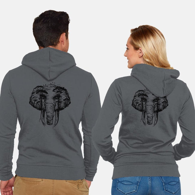 Wild Safari-unisex zip-up sweatshirt-dandingeroz