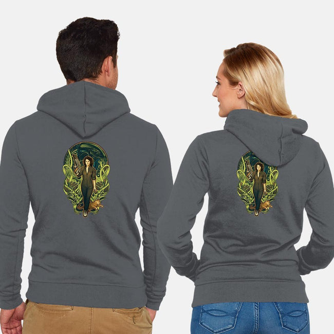 Come On, Cat-unisex zip-up sweatshirt-MeganLara
