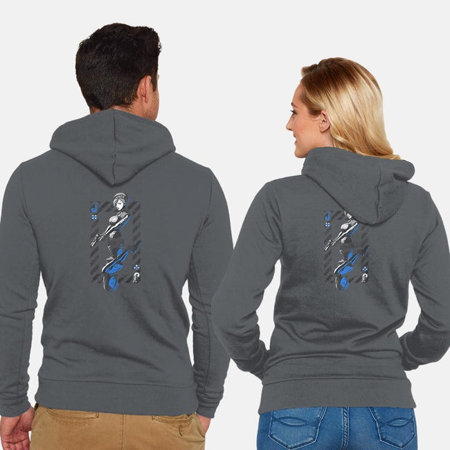 Jill of Hearts-unisex zip-up sweatshirt-barefists