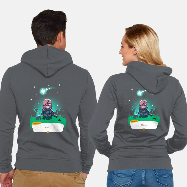 Stars-unisex zip-up sweatshirt-theteenosaur