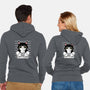 Bad Cattitude-unisex zip-up sweatshirt-NemiMakeit