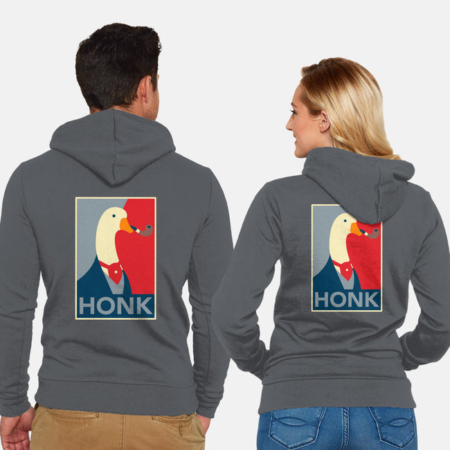 Honk 4 President-unisex zip-up sweatshirt-zody