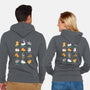 Cat Yoga-unisex zip-up sweatshirt-queenmob