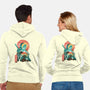 Ukiyo-E Hyrule Hero-unisex zip-up sweatshirt-dandingeroz