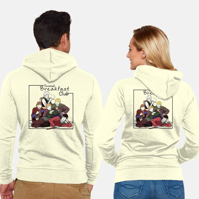 Second Breakfast Club-unisex zip-up sweatshirt-jpowersillustration