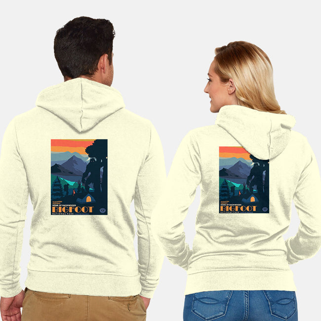 Bigfoot National Park-unisex zip-up sweatshirt-heydale