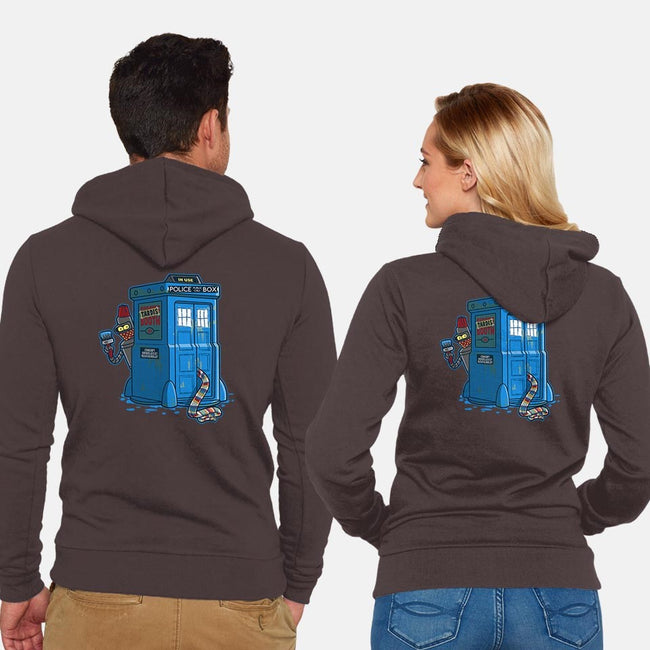 Who-icide Booth-unisex zip-up sweatshirt-Bamboota