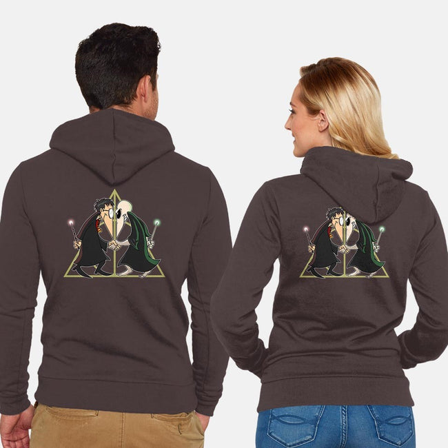 Wizard Vs Wizard-unisex zip-up sweatshirt-SarahCave