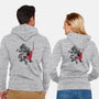 Brotherhood Sumi-e-unisex zip-up sweatshirt-DrMonekers