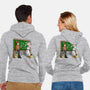 With A Little Help-unisex zip-up sweatshirt-saqman