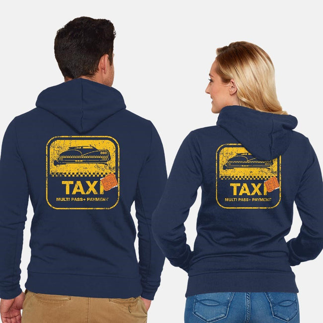 Dallas Taxi-unisex zip-up sweatshirt-dann matthews