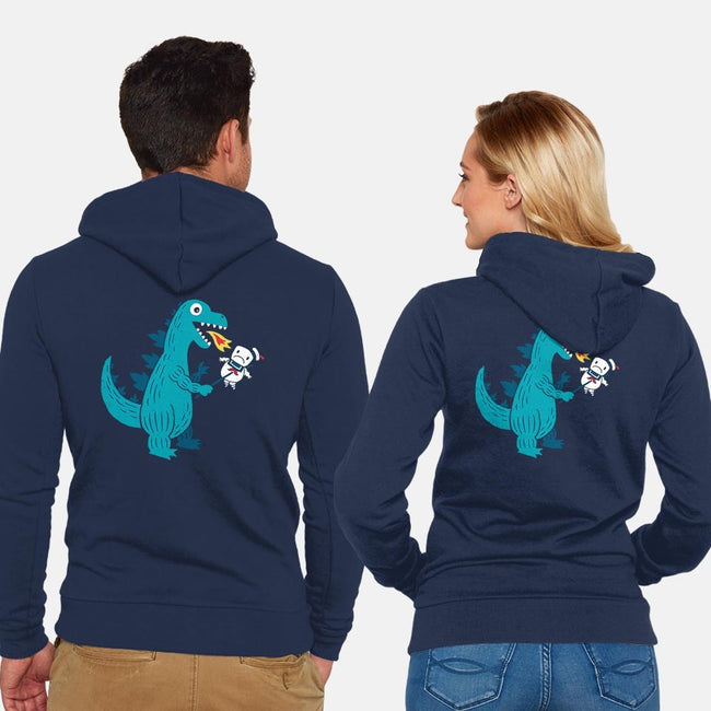 Everyone Loves Marshmallow-unisex zip-up sweatshirt-DinoMike