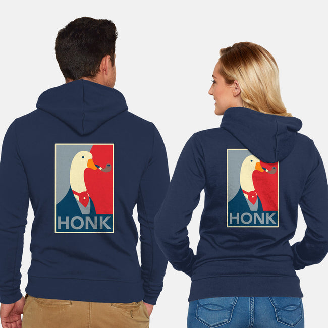Honk 4 President-unisex zip-up sweatshirt-zody