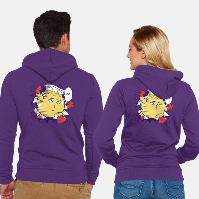 Punch-Aid-unisex zip-up sweatshirt-KindaCreative