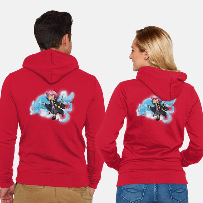 Howling Guardian-unisex zip-up sweatshirt-DoOomcat