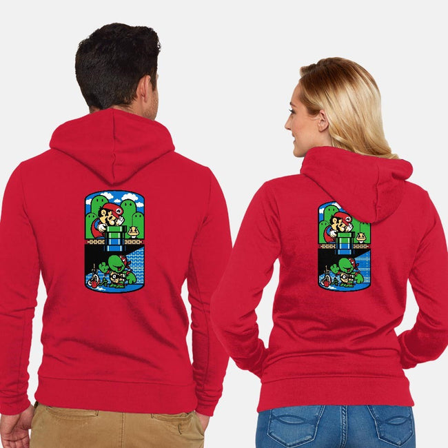 Help a Brother Out-unisex zip-up sweatshirt-harebrained