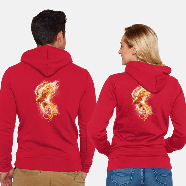 Phoenix Reborn-unisex zip-up sweatshirt-alnavasord