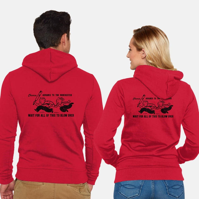 Shaun's Last Chance-unisex zip-up sweatshirt-stationjack