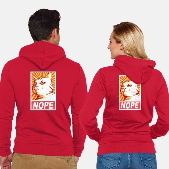 Obey Cats-unisex zip-up sweatshirt-tobefonseca