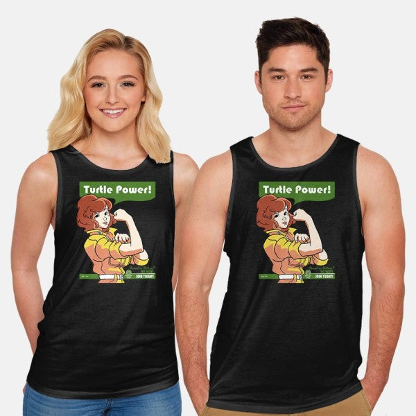 We Can Do It Turtles-unisex basic tank-hugohugo