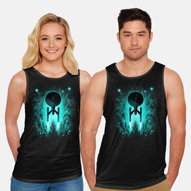 Voyages In Space-unisex basic tank-alemaglia