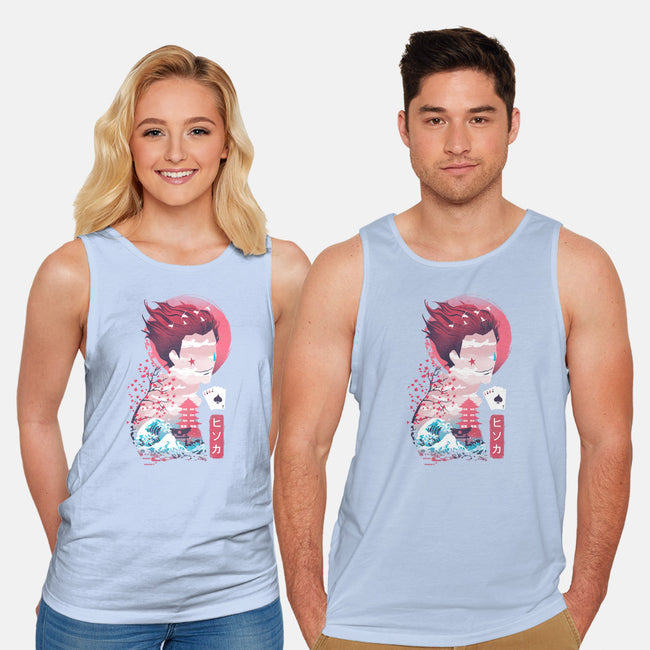 Ukiyo-E Hunter-unisex basic tank-dandingeroz