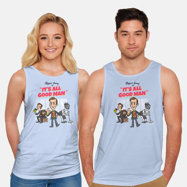It's All Good Man-unisex basic tank-spiritgreen