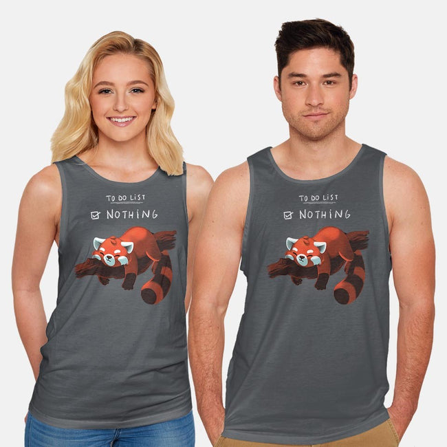 Red Panda Day-unisex basic tank-BlancaVidal