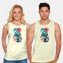 UKIYO E DRAGON-unisex basic tank-dandingeroz