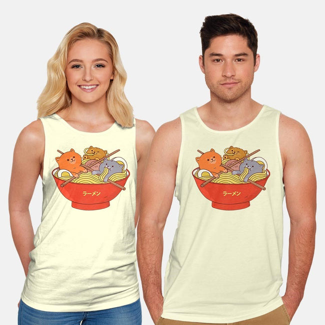 Ramen and Cats-unisex basic tank-ppmid