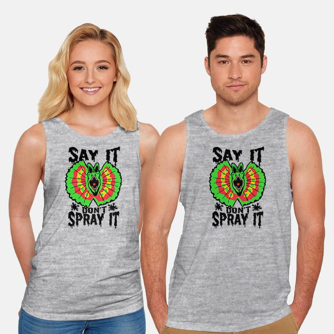 Say It Don't Spray It-unisex basic tank-Tabners