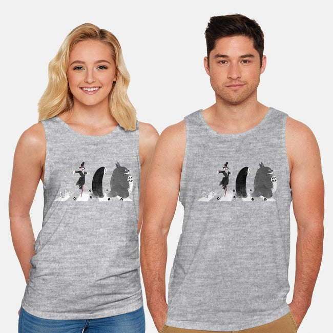 Spirited Road-unisex basic tank-jozvoz