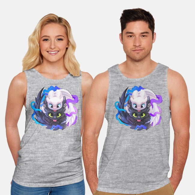 Night Light-unisex basic tank-TsaoShin